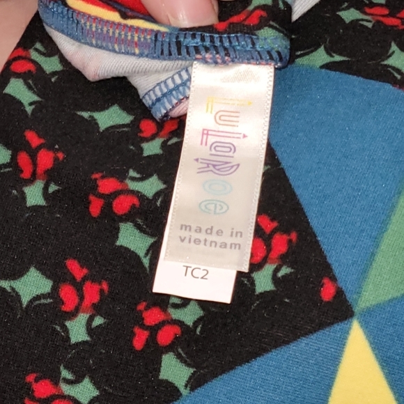 NWOT Vintage LuLaRoe Christmas Holiday Leggings size TC2 - Picture 3 of 6